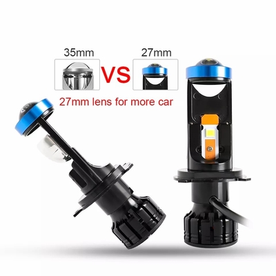 Groothandel H4 Mini Bi Led Lens Projector Auto Auto Led-koplampen 40W